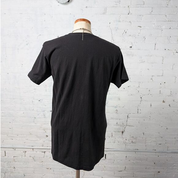 Retro Rolling Stones Concert Tee Black Band Tshirt Vintage Stones Shirt Medium - Picture 6 of 8